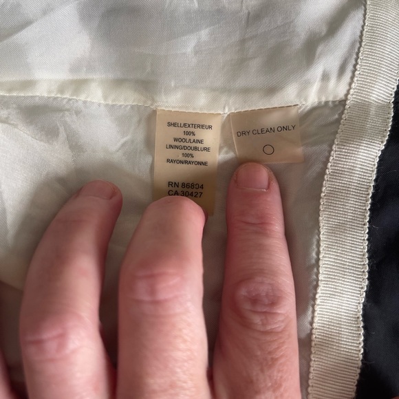 Magaschoni Wool Y2k Houndstooth Black & White Blazer Jacket Buttons Lined Small - Picture 6 of 10